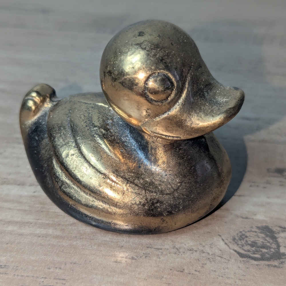 Vintage Bronze Duck